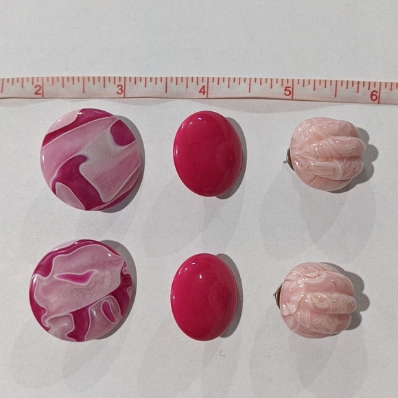 Vintage Pink Earring Set - Picture 8 of 8